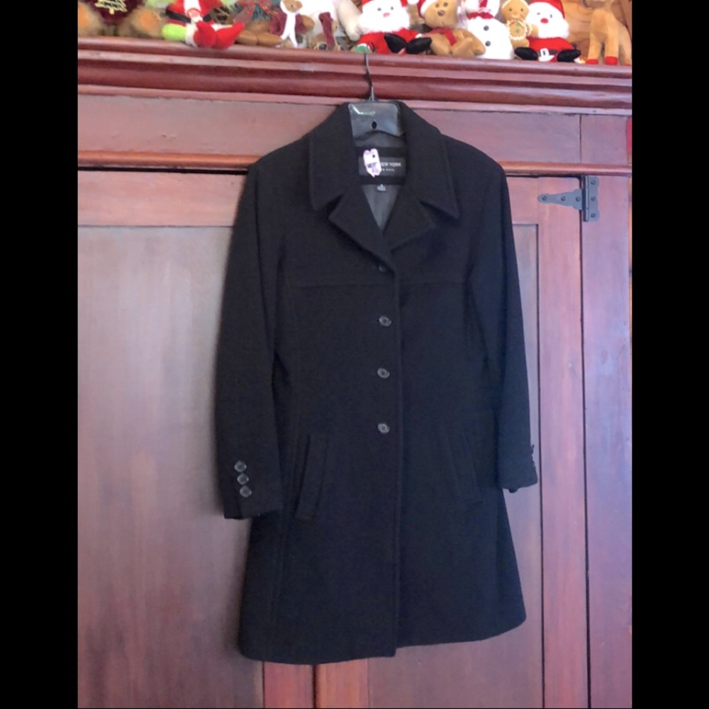Andrew Marc New York Wool Cashmere Blend Pea Coat